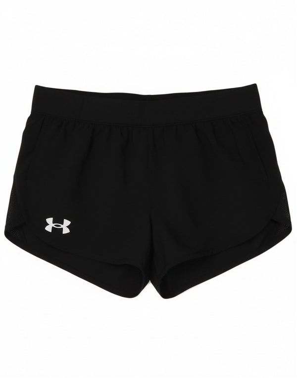 Under Armour Mädchen-Sportshorts, 9–10 Jahre, schwarzes Polyester