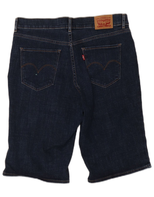 Levi's Damen-Bermuda-Jeansshorts W29 aus mittelblauer Baumwolle