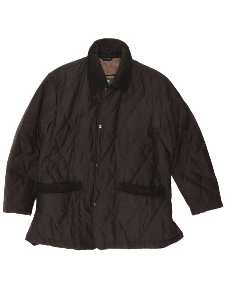 Corneliani Herren Steppjacke IT 50 Large Black Classic