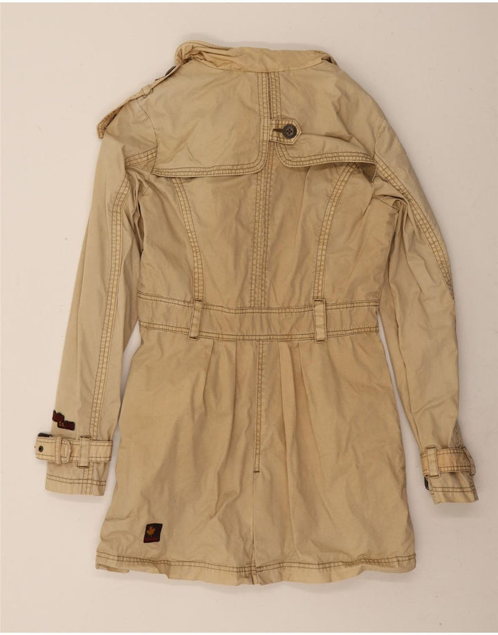KHUJO Damen Trenchcoat UK 14 Mittelbeige Baumwolle