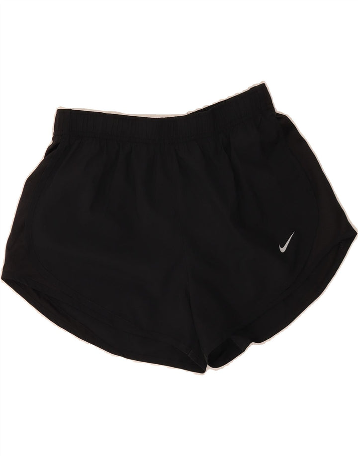 NIKE Womens Sport Shorts UK 12 Medium  Black Polyester Vintage Nike and Second-Hand Nike from Messina Hembry 