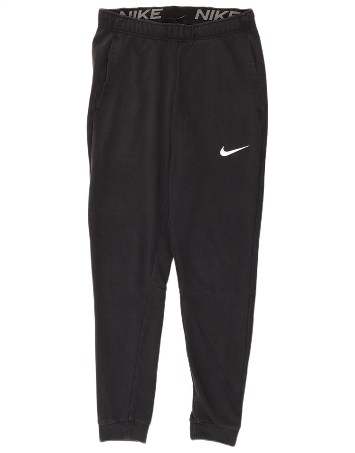 Nike Herren Dri-Fit-Trainingshose, Jogginghose, mittelschwarz, Baumwolle