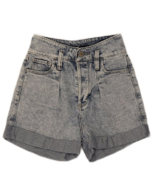 Hollister Womens High Waist Denim Shorts US 00 2XS W23  Blue
