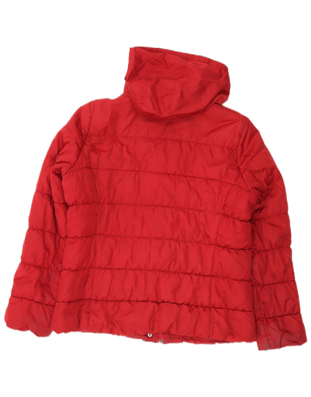 Marks & Spencer Wattierte Damenjacke mit Kapuze, UK 14, Mittelrot, Polyester