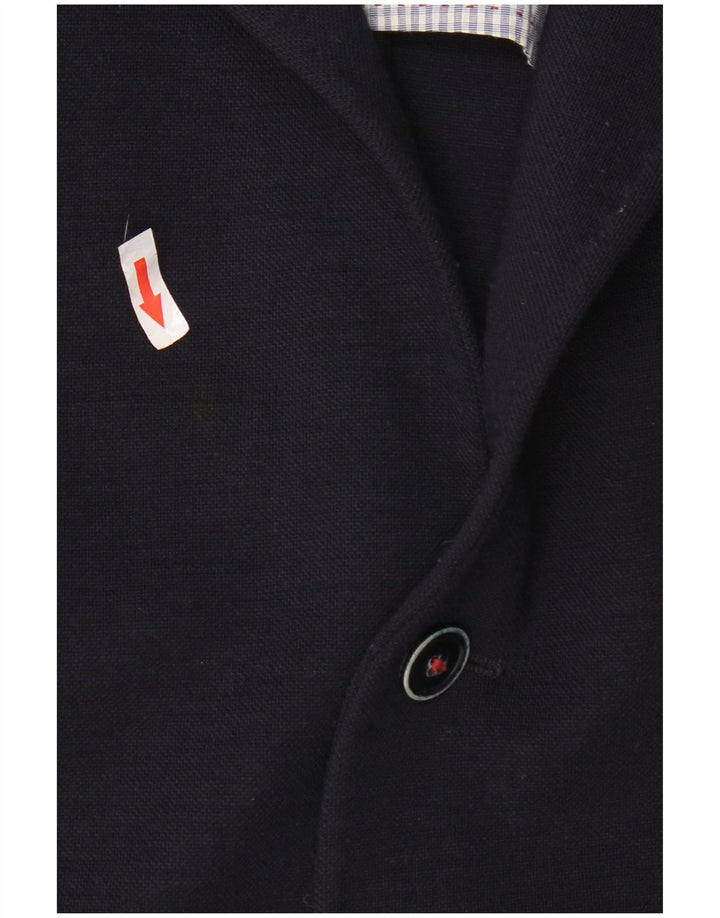 Manuel Ritz Herren-Blazerjacke mit 3 Knöpfen, IT 60 5XL, Marineblau, Acryl
