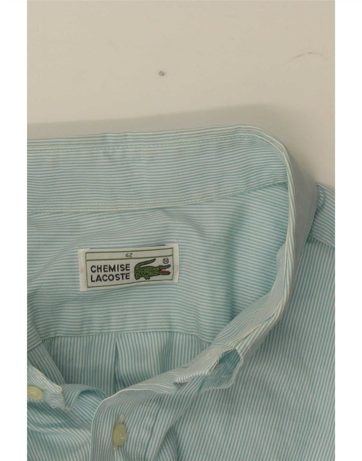 Lacoste Herren Kurzarmhemd Größe 42 Large Blau