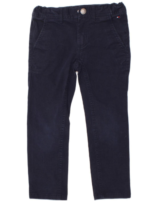 Tommy Hilfiger Straight Chino-Hose für Jungen, 5–6 Jahre, W22, L18, Marineblau