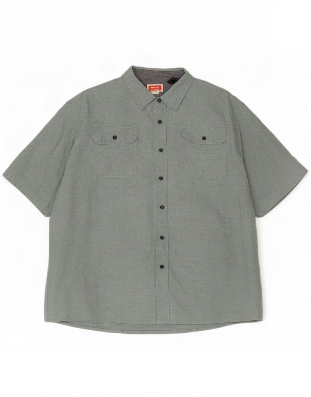 Wrangler Herren Kurzarmhemd 3XL Grüne Baumwolle