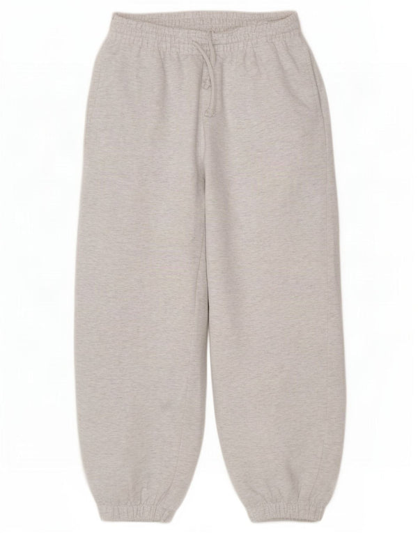 Zara Womens Loose Fit Trainingshose Jogger UK 12 Mittelgraue Baumwolle