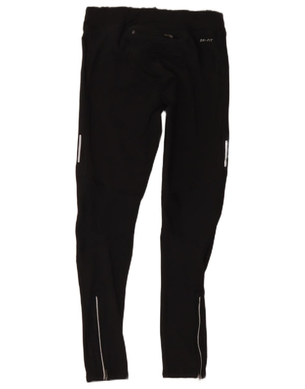 Nike Damen Dri Fit Leggings UK 10 Small Schwarz Polyester