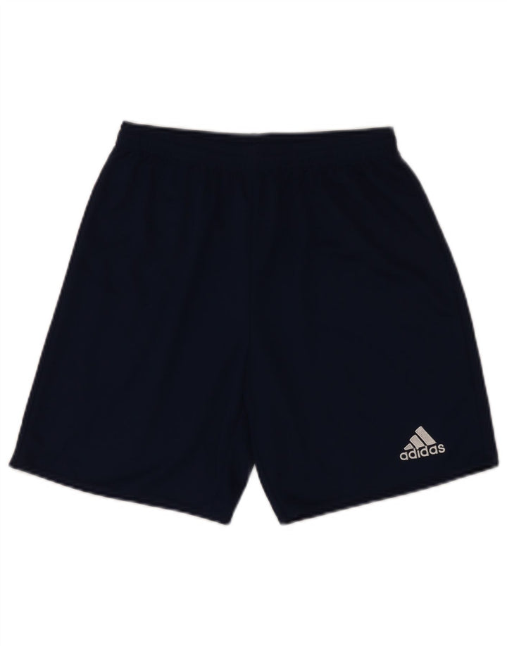 ADIDAS Jungen Climalite Sport Shorts 15-16 Jahre Marineblaues Polyester