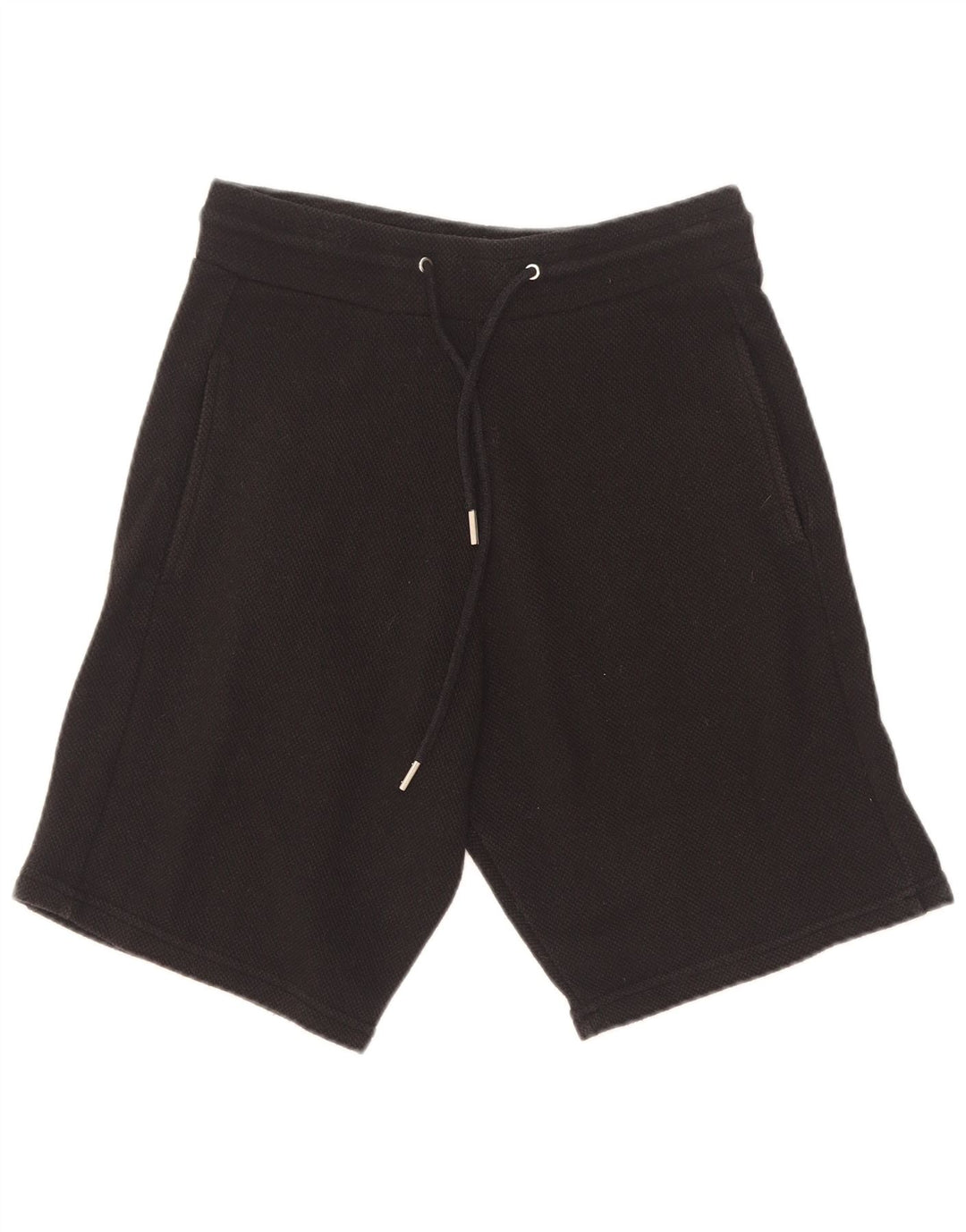 Zara Damen Sportshorts UK 10 Small Schwarz Baumwolle
