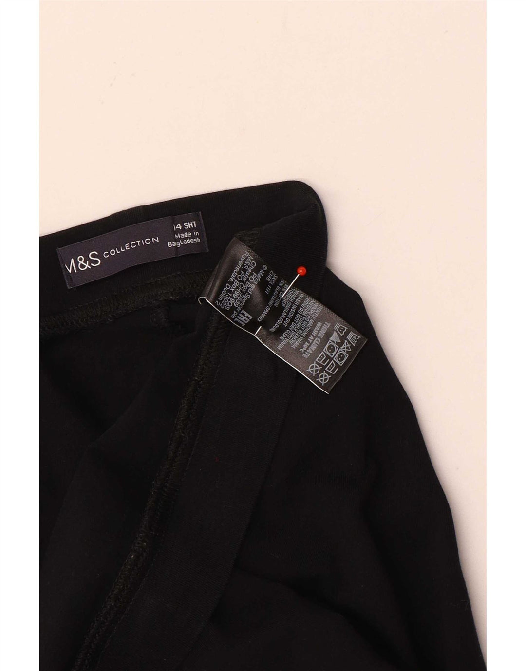 Marks & Spencer Damen Leggings UK 14 Große schwarze Baumwolle