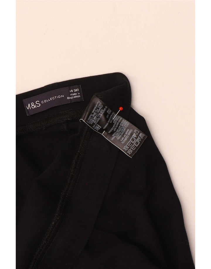 Marks & Spencer Damen Leggings UK 14 Große schwarze Baumwolle