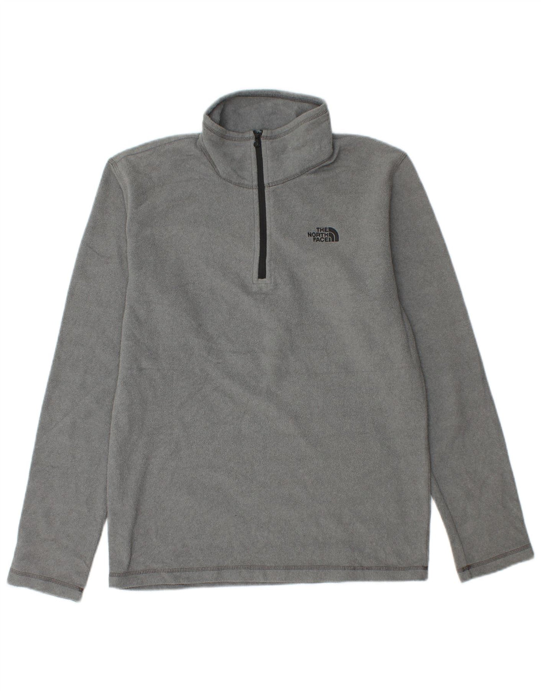 THE NORTH FACE Herren-Fleecepullover mit Reißverschluss am Hals, Größe S, Grau, Polyester