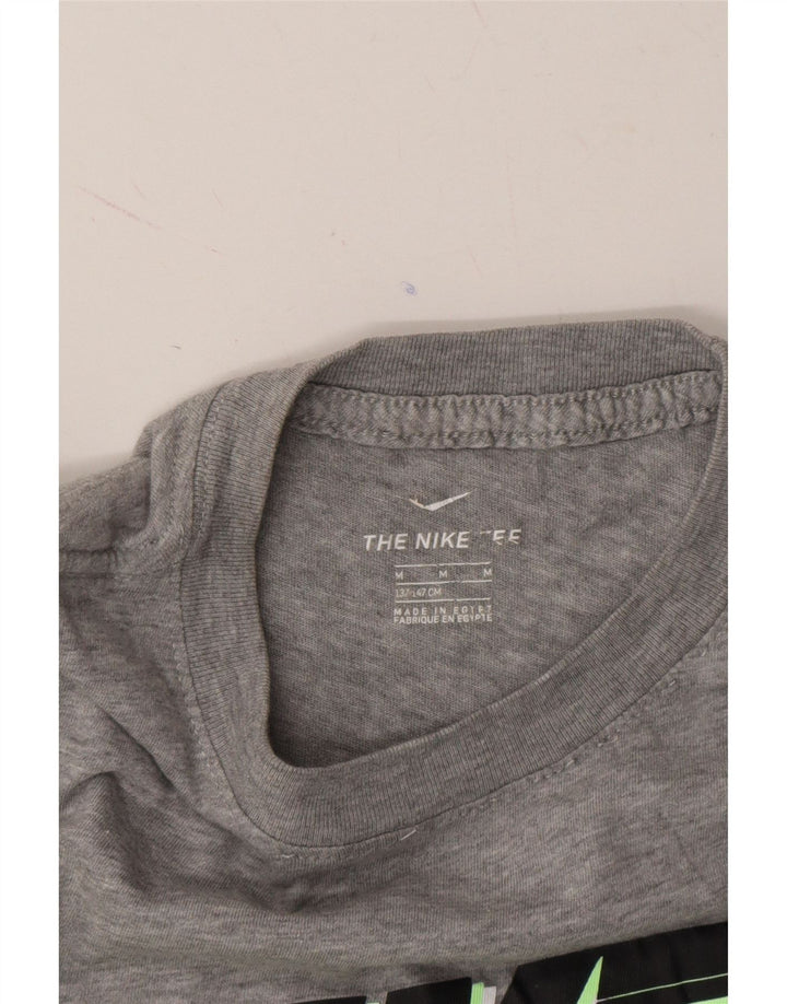 NIKE Boys Graphic T-Shirt Top 10-11 Years Medium Grey Cotton Vintage Nike and Second-Hand Nike from Messina Hembry 
