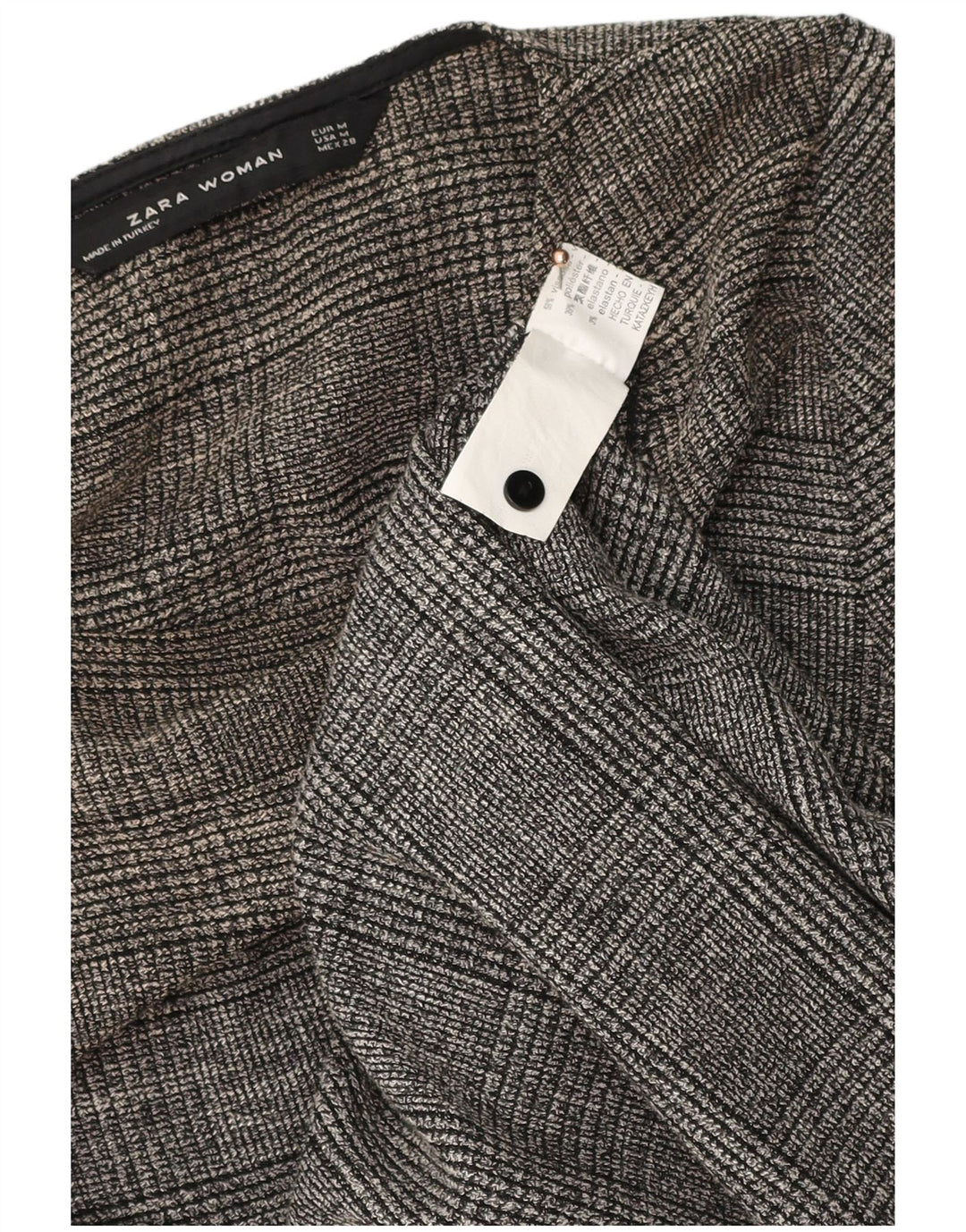 Zara Damen Etuikleid UK 12 Mittelgraue Viskose