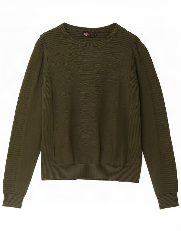 Bear Damen-Pullover mit U-Boot-Ausschnitt, UK 14, mittlere Khaki-Baumwolle