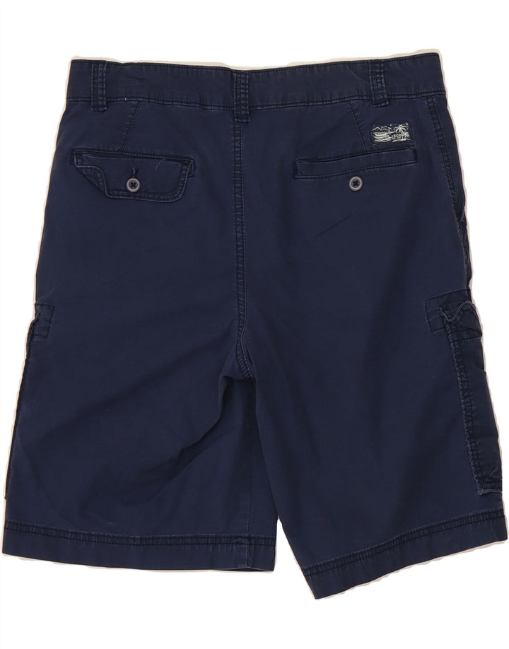 IZOD Mens Cargo Shorts W30 Medium Navy Blue Cotton Vintage Izod and Second-Hand Izod from Messina Hembry 