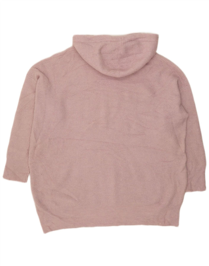 White Stuff Damen-Pullover mit Kapuze, übergroß, UK 22 3XL, Rosa, Polyester