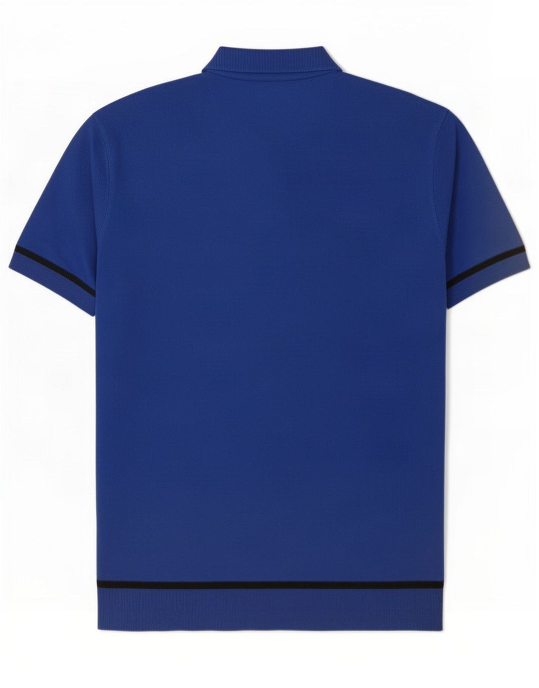 Massimo Dutti Herren-Poloshirt, groß, blau gestreift
