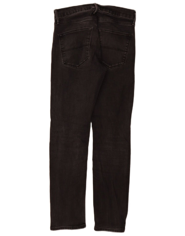 Marks & Spencer Herren Slim Jeans W28 L31 Schwarze Baumwolle