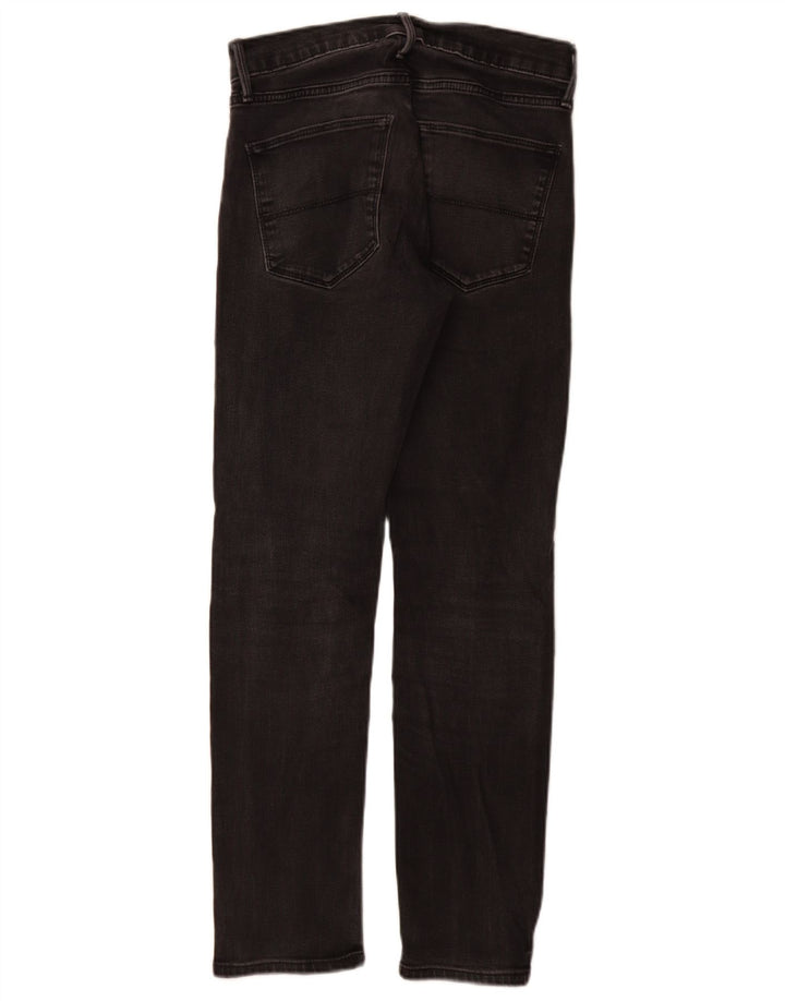 Marks & Spencer Herren Slim Jeans W28 L31 Schwarze Baumwolle