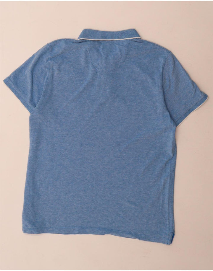 Wrangler Herren-Poloshirt, große blaue Baumwolle