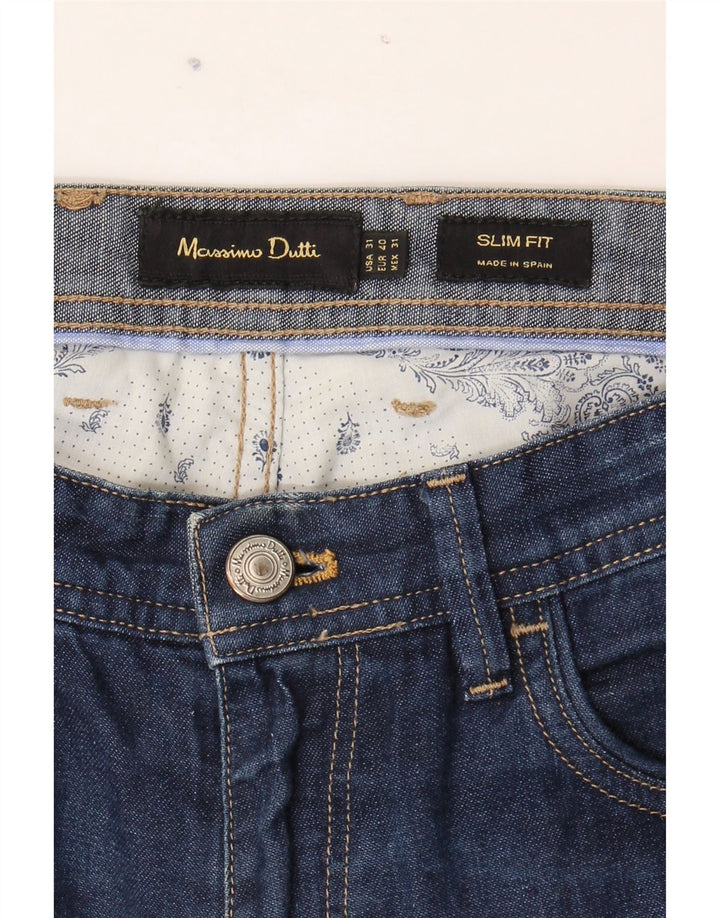 MASSIMO DUTTI Mens Slim Jeans EU 40 Medium W31 L28 Blue Vintage Massimo Dutti and Second-Hand Massimo Dutti from Messina Hembry 