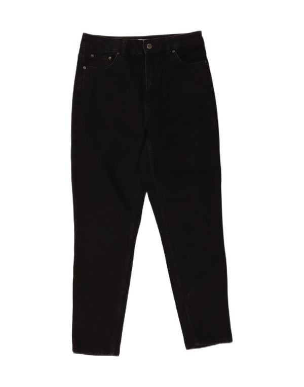 Topshop Damen-Jeans mit hoher Taille, W30, L27, schwarze Baumwolle