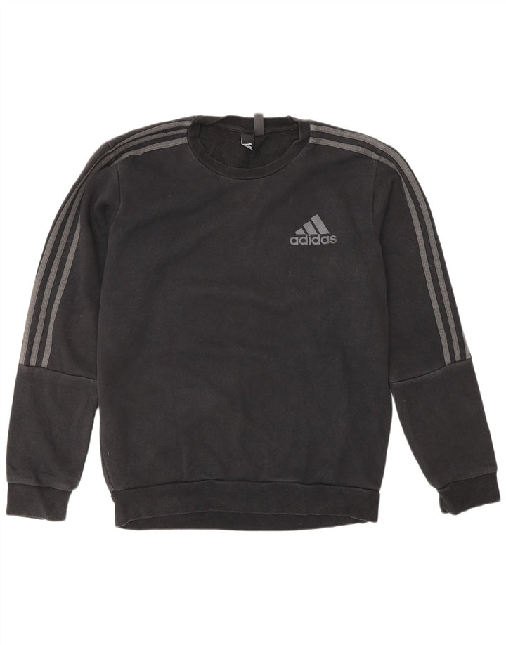 ADIDAS Herren Sweatshirt Pullover Medium Schwarz Baumwolle