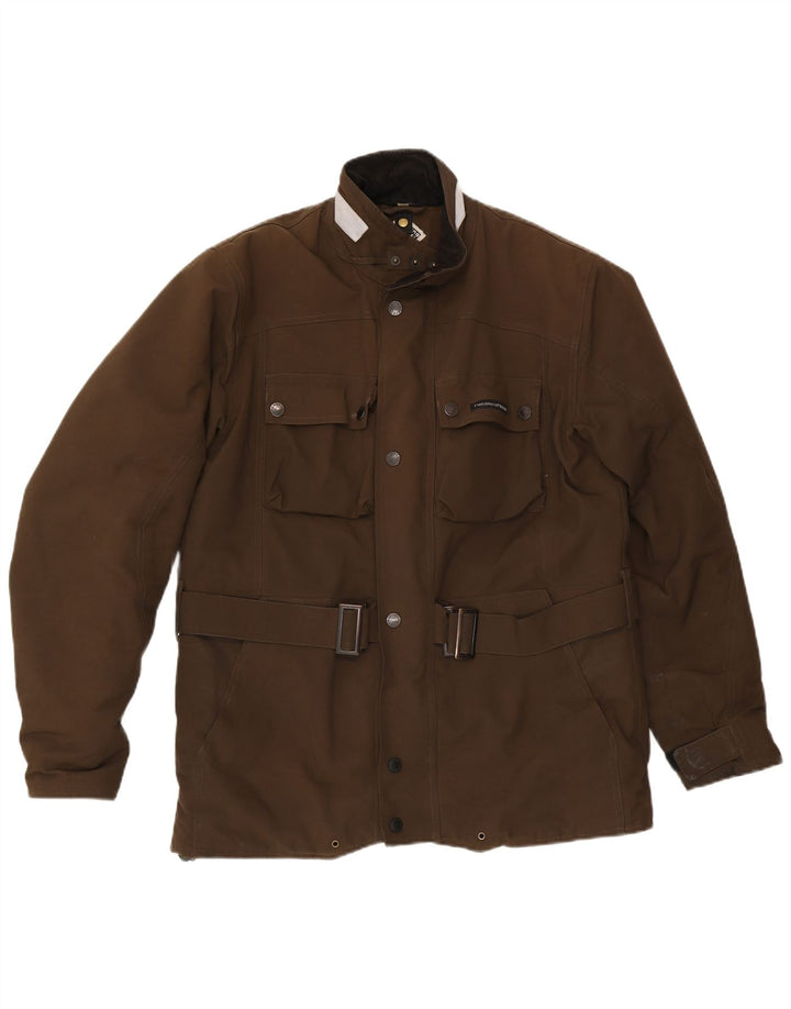 Tucano Urbano Herren-Utility-Jacke, UK 40, großes braunes Nylon