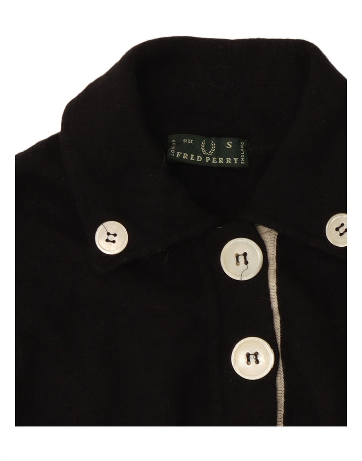 FRED PERRY Damen Poloshirt UK 10 Small Schwarz