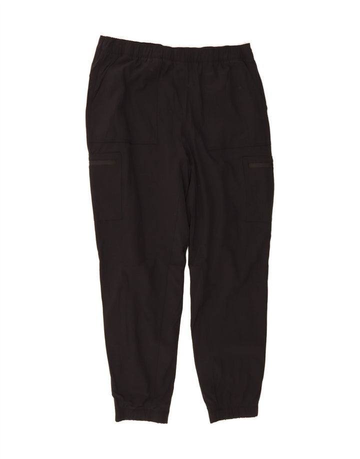 EDDIE BAUER Womens Cargo Tracksuit Trousers Joggers US 12 Large  Black Vintage Eddie Bauer and Second-Hand Eddie Bauer from Messina Hembry 