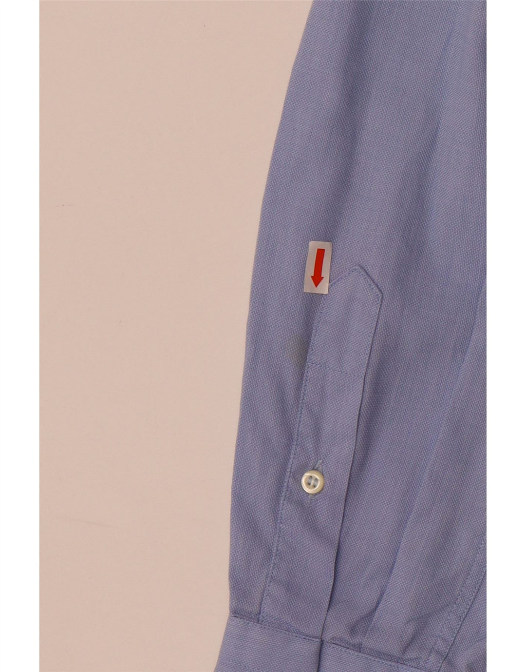 Roccobarocco Herrenhemd Größe 42 16 1/2 große blaue Baumwolle
