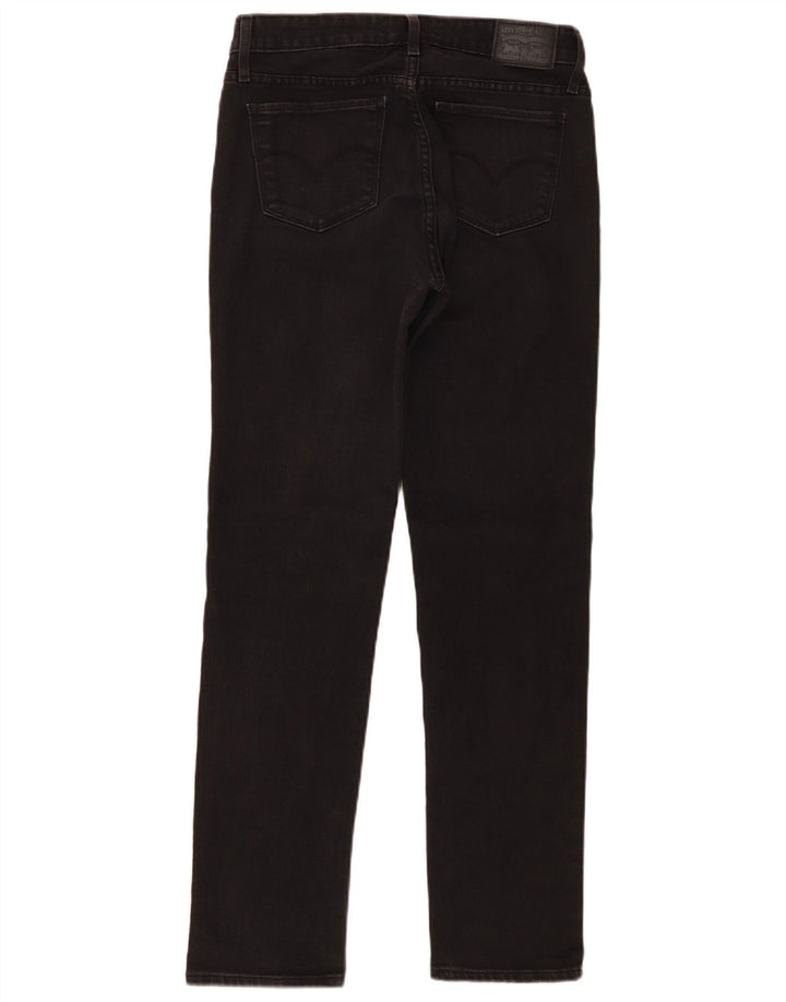 Levi's Damen 712 Slim Jeans W28 L30 Schwarze Baumwolle