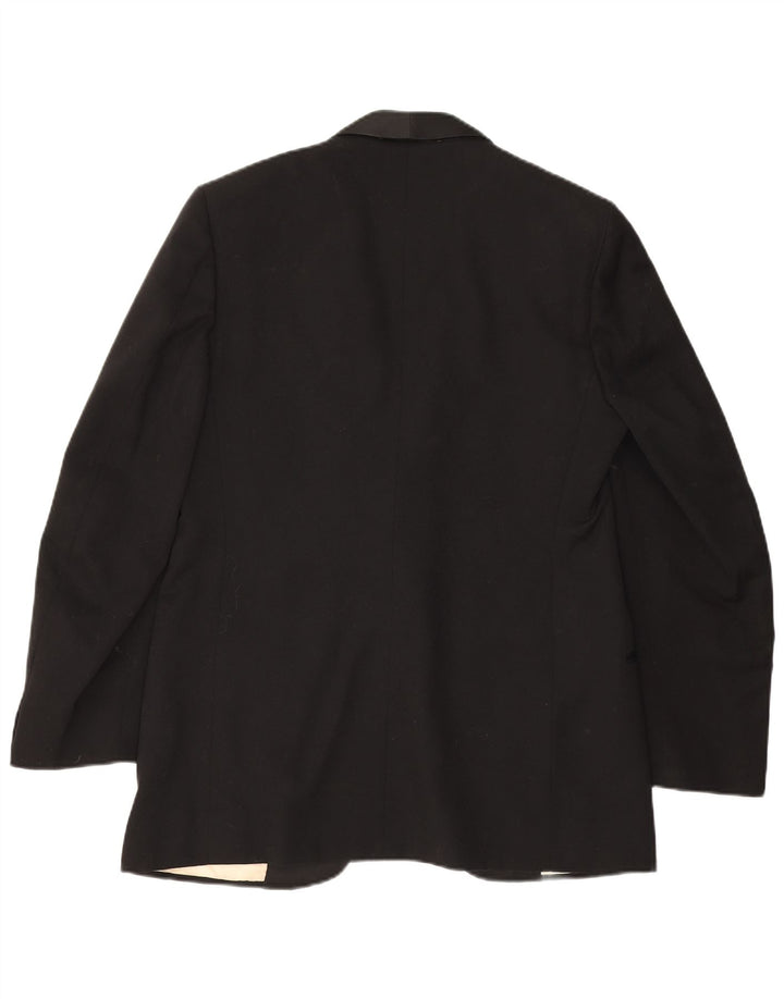 Vintage Herren 1 Knopf Blazer Jacke UK 40 Large Schwarz