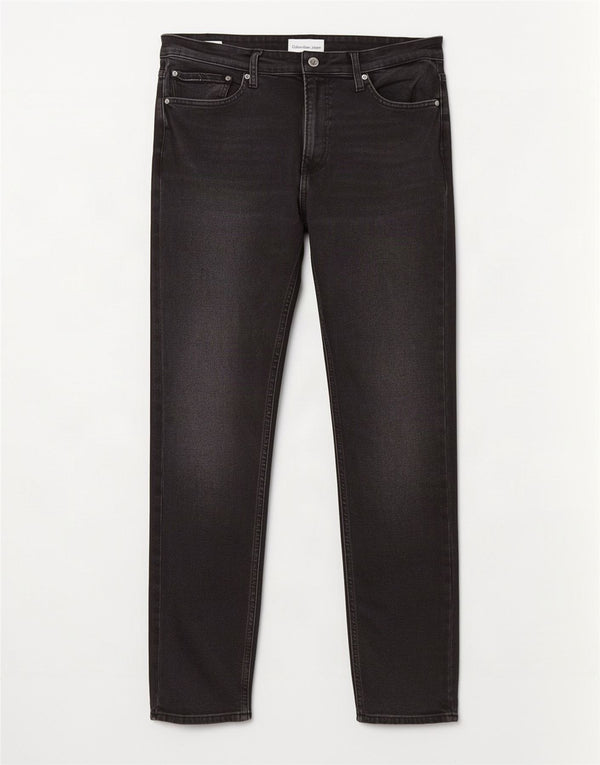 Calvin Klein Herren Slim Jeans W36 L34 Graue Baumwolle