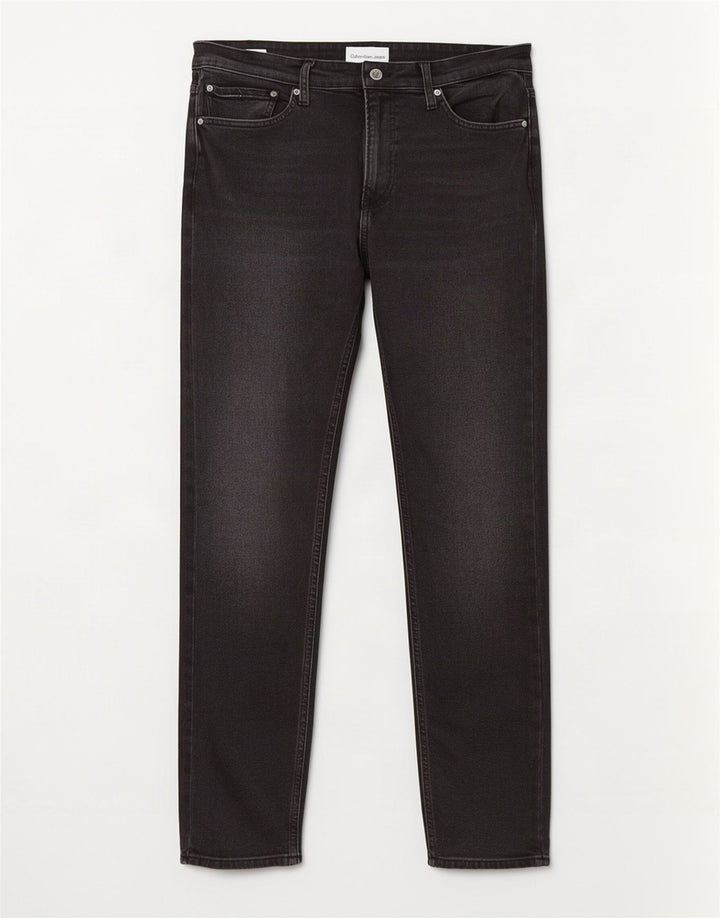 Calvin Klein Herren Slim Jeans W36 L34 Graue Baumwolle
