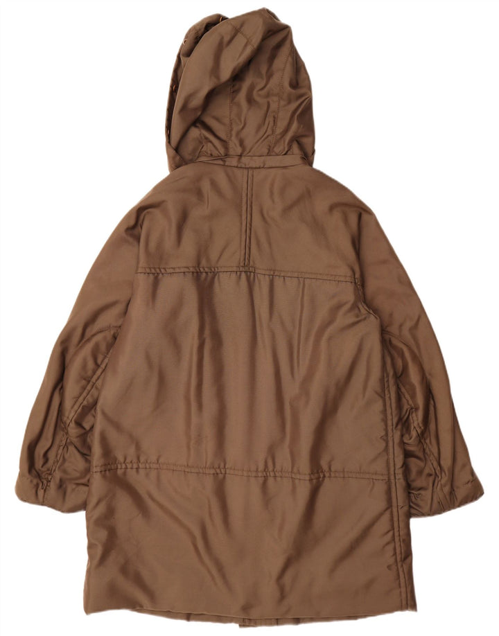 Marella Damen Kapuzenmantel UK 18 XL Braun Polyamid