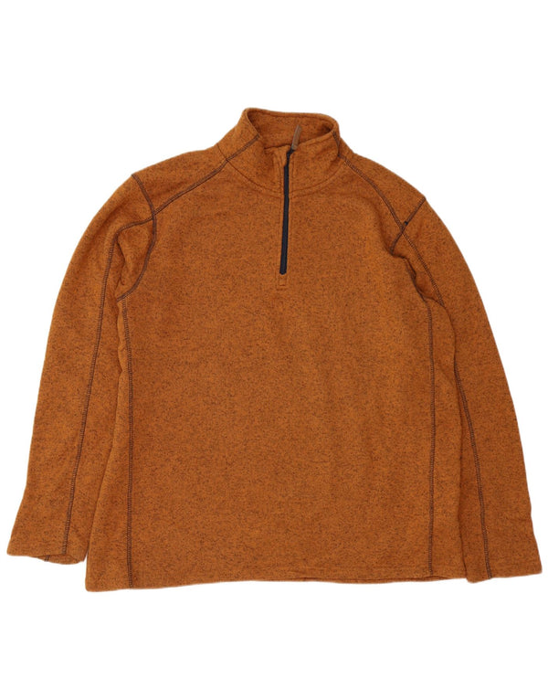 MOUNTAIN WAREHOUSE Herren-Sweatshirt mit Reißverschluss, 2XL, braun gefleckt