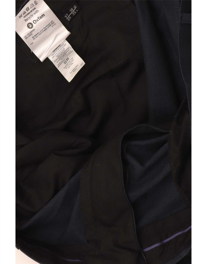 Marks & Spencer Herren Autograph Gerade Anzughose W38 L35 Marineblau