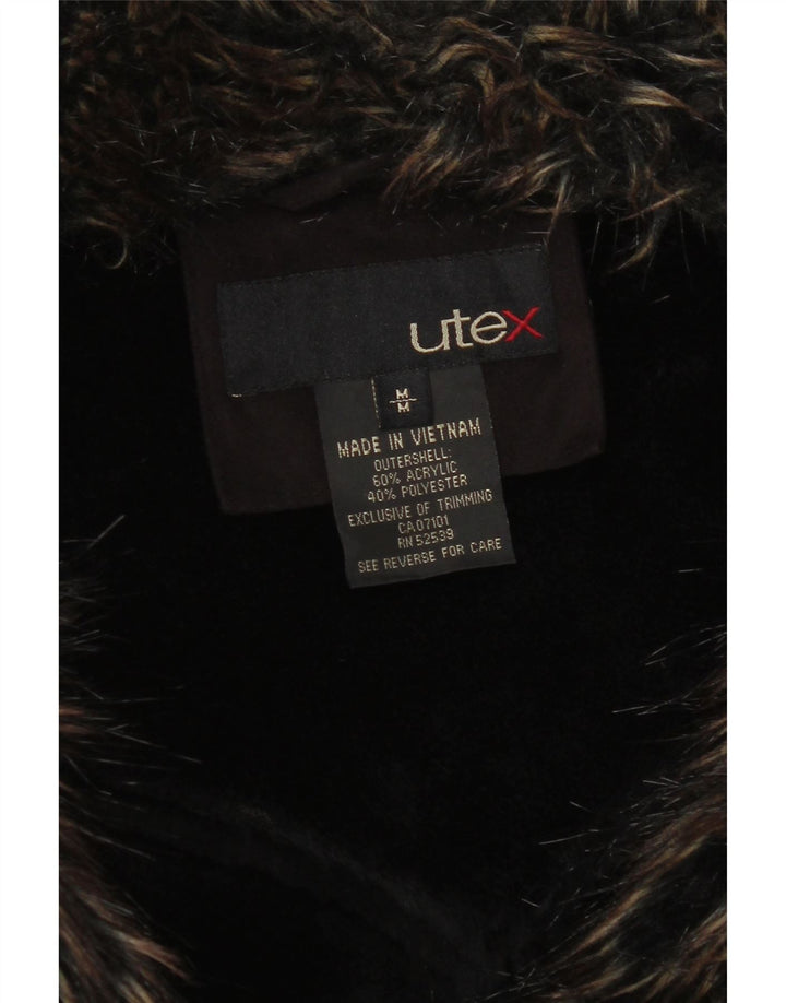 Utex Damen Sherpa Jacke UK 14 Mittelbraunes Acryl