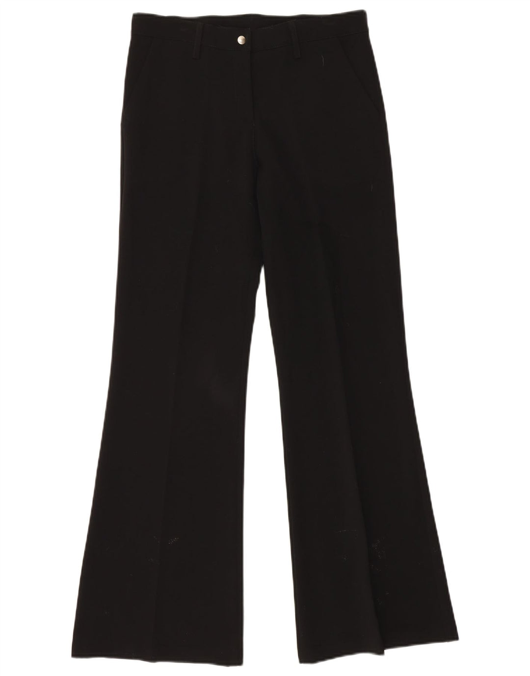 VINTAGE Bootcut-Chinohose für Damen, Größe M, W30, L32, Schwarz, Polyester