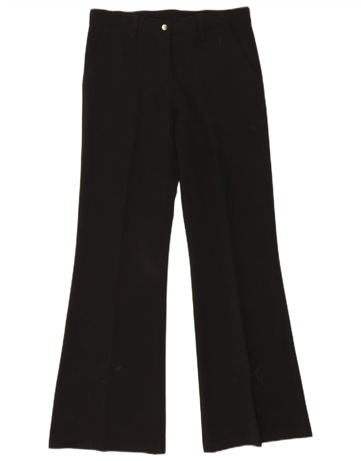 VINTAGE Bootcut-Chinohose für Damen, Größe M, W30, L32, Schwarz, Polyester