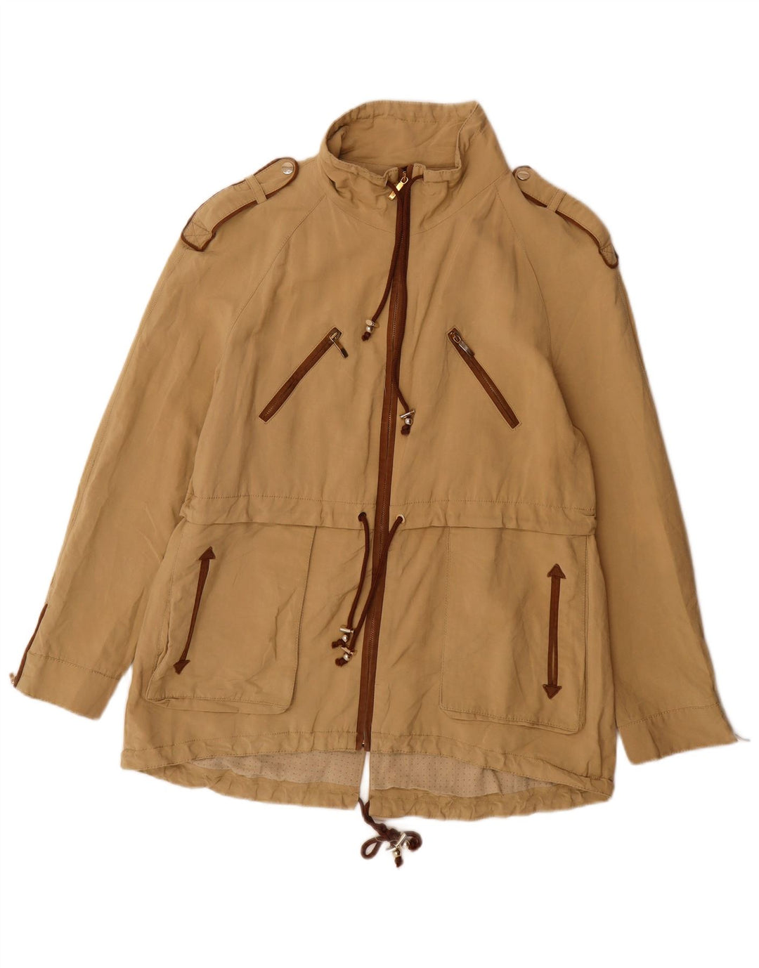Zara Damen Militärjacke UK 18 XL Beige