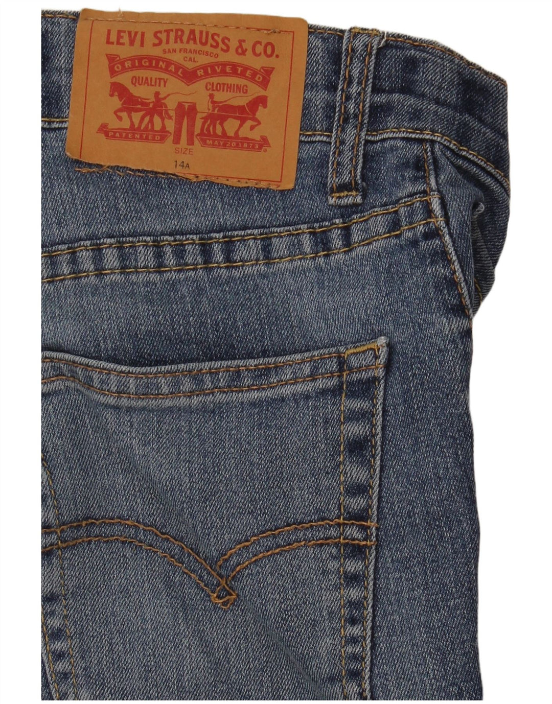 Levi's Jungen 511 Slim Jeans 13–14 Jahre W28 L29 Blaue Baumwolle