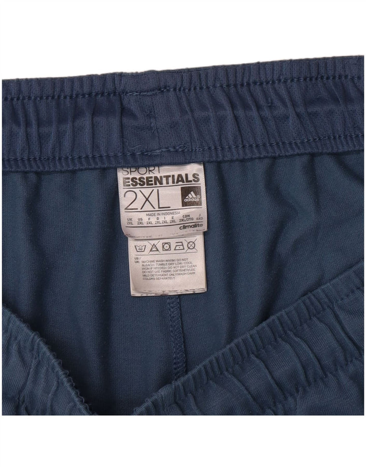 Adidas Herren Climalite Sport Shorts 2XL Blau Polyester