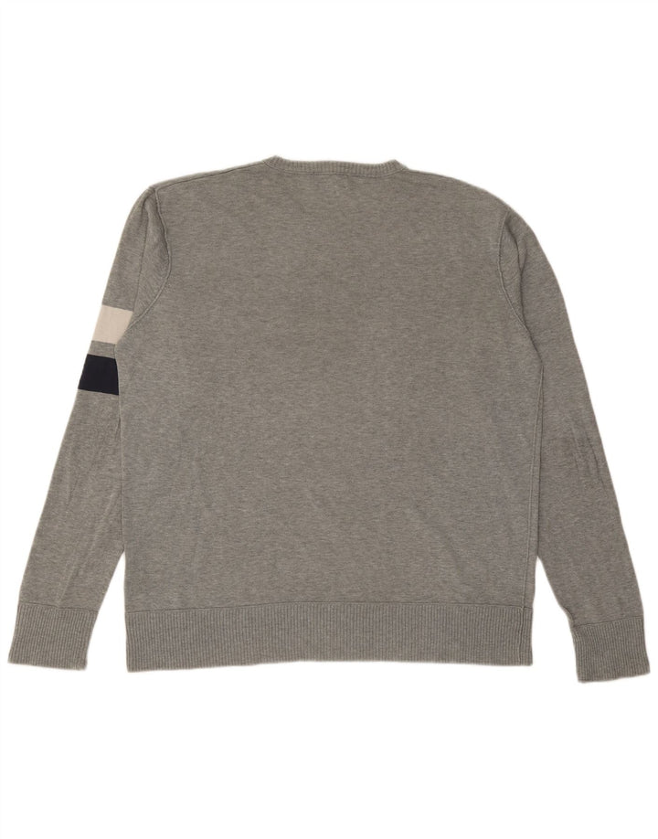 WOOLRICH Herren-Pullover mit Rundhalsausschnitt, 2XL, Grau