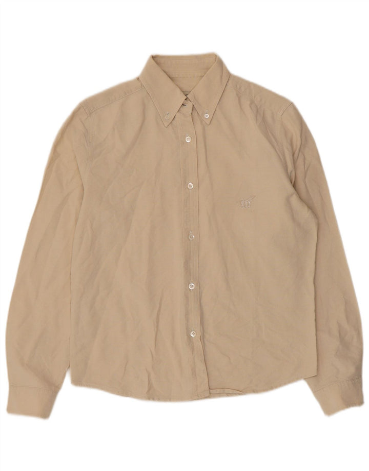 Henry Cottons Damenhemd IT 44 Mittelbeige Baumwolle